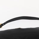 PRADA Shoulder Bag Nylon Black Gold Auth 157682V-8