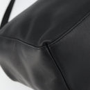 Salvatore Ferragamo Gancini Hand Bag Leather 2way Black Gold Auth 157683-12