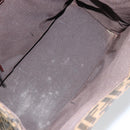 FENDI Zucca Canvas Mamma Baguette Tote Bag Brown Black Auth 157686-11