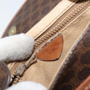 CELINE Macadam Canvas Shoulder Bag PVC Leather Brown Gold Auth 157688-18