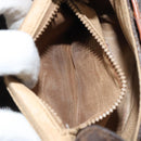 CELINE Macadam Canvas Shoulder Bag PVC Leather Brown Gold Auth 157688-22