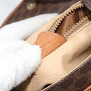 CELINE Macadam Canvas Shoulder Bag PVC Leather Brown Gold Auth 157688-12