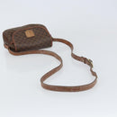 CELINE Macadam Canvas Shoulder Bag PVC Leather Brown Gold Auth 157688-7