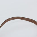 CELINE Macadam Canvas Shoulder Bag PVC Leather Brown Gold Auth 157688-8