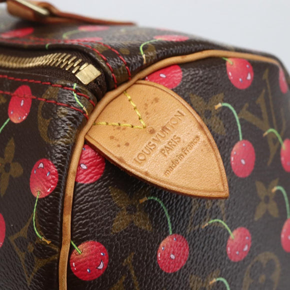 LOUIS VUITTON Monogram Cherry Speedy 25 Hand Bag M95009 LV Auth 157689SAV