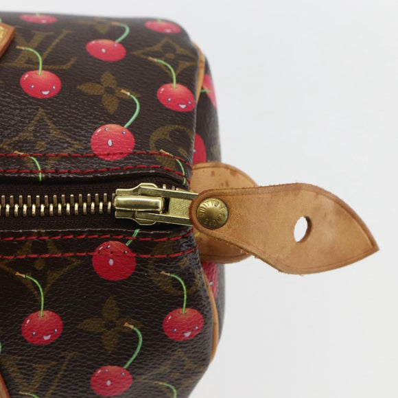 LOUIS VUITTON Monogram Cherry Speedy 25 Hand Bag M95009 LV Auth 157689SAV