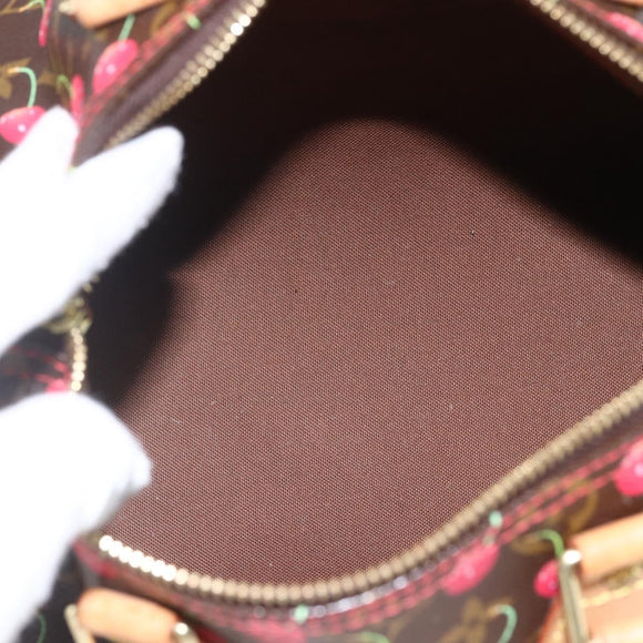 LOUIS VUITTON Monogram Cherry Speedy 25 Hand Bag M95009 LV Auth 157689SAV