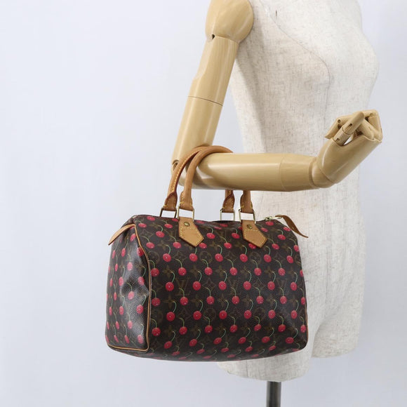 LOUIS VUITTON Monogram Cherry Speedy 25 Hand Bag M95009 LV Auth 157689SAV