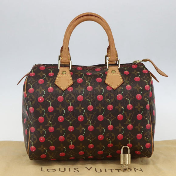 LOUIS VUITTON Monogram Cherry Speedy 25 Hand Bag M95009 LV Auth 157689SAV