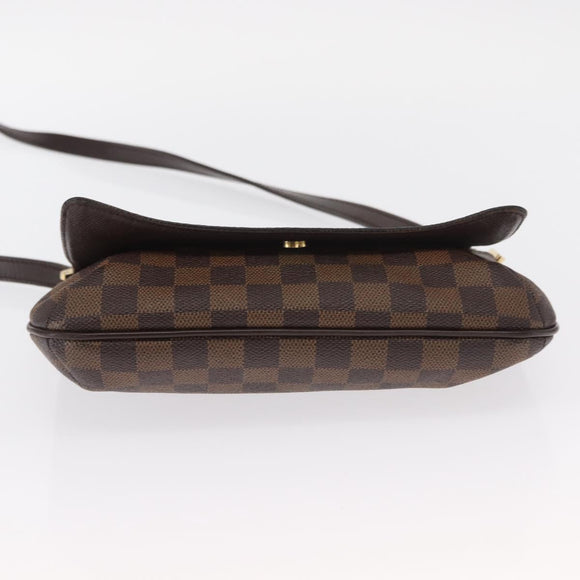 LOUIS VUITTON Damier Ebene Musette Tango Shoulder Bag N51301 LV Auth 157718