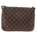 LOUIS VUITTON Damier Ebene Musette Tango Shoulder Bag N51301 LV Auth 157718-2