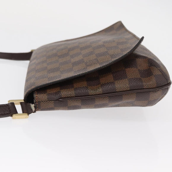 LOUIS VUITTON Damier Ebene Musette Tango Shoulder Bag N51301 LV Auth 157718