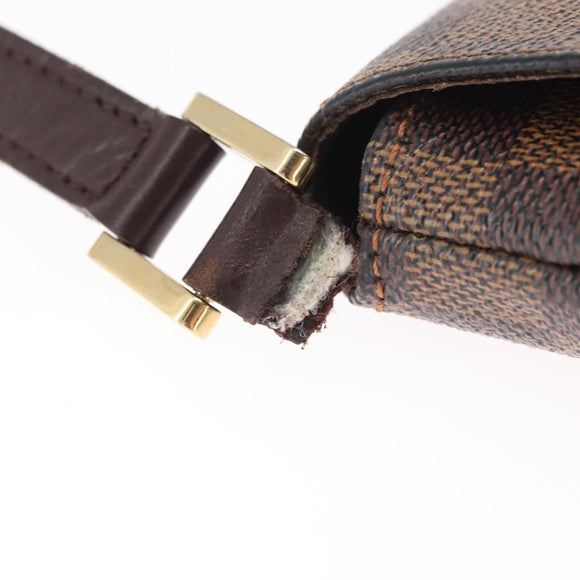 LOUIS VUITTON Damier Ebene Musette Tango Shoulder Bag N51301 LV Auth 157718