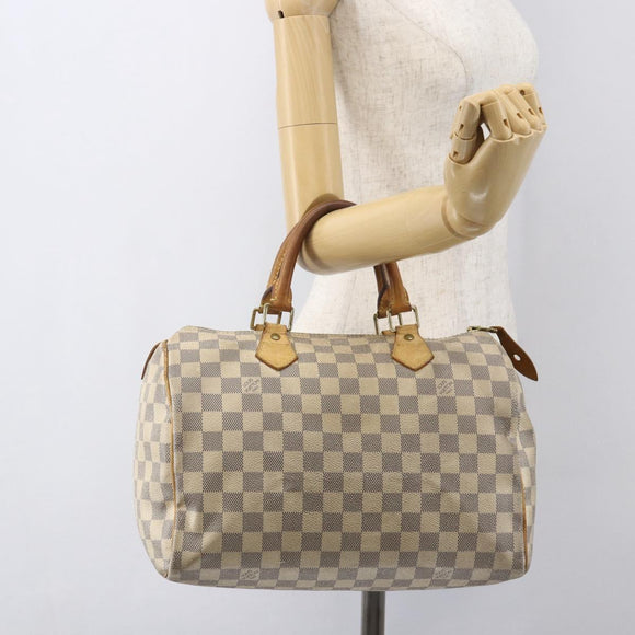 LOUIS VUITTON Damier Azur Speedy 30 Hand Bag N41533 LV Auth 157725