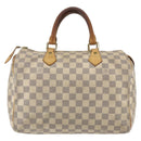 LOUIS VUITTON Damier Azur Speedy 30 Hand Bag N41533 LV Auth 157725-2