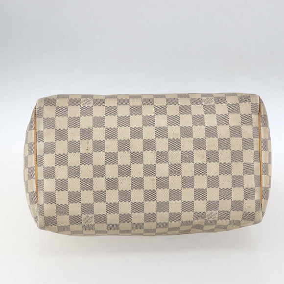 LOUIS VUITTON Damier Azur Speedy 30 Hand Bag N41533 LV Auth 157725