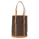 LOUIS VUITTON Monogram Bucket GM Shoulder Bag M42236 LV Auth 157728-2