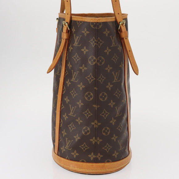LOUIS VUITTON Monogram Bucket GM Shoulder Bag M42236 LV Auth 157728