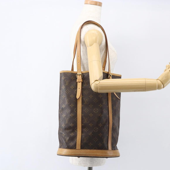 LOUIS VUITTON Monogram Bucket GM Shoulder Bag M42236 LV Auth 157729