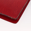LOUIS VUITTON Epi Montaigne 27 Clutch Bag Red M52657 LV Auth 157734-15