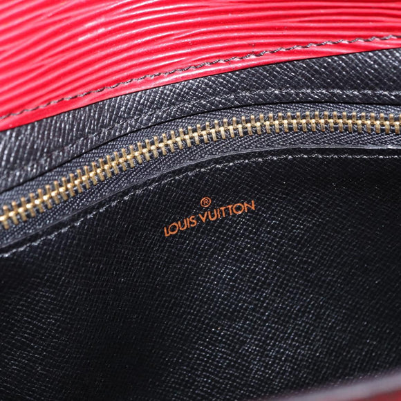 LOUIS VUITTON Epi Montaigne 27 Clutch Bag Red M52657 LV Auth 157734