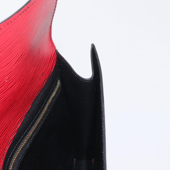 LOUIS VUITTON Epi Montaigne 27 Clutch Bag Red M52657 LV Auth 157734