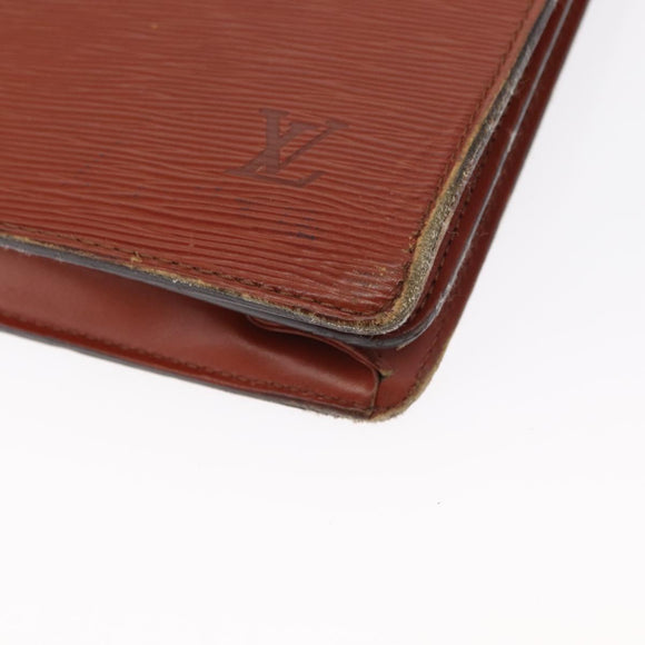 LOUIS VUITTON Epi Serviette Conseiller Briefcase Brown M54423 LV Auth 157735