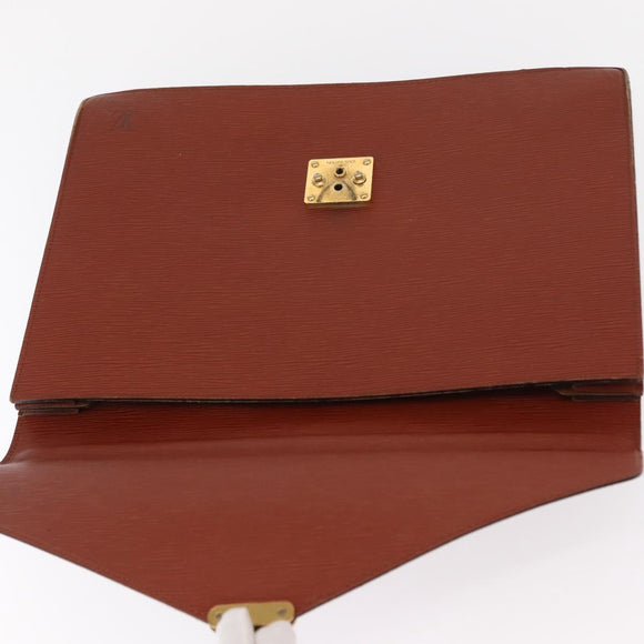 LOUIS VUITTON Epi Serviette Conseiller Briefcase Brown M54423 LV Auth 157735