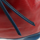 LOUIS VUITTON Epi Noe Shoulder Bag Bicolor Red Blue M44084 LV Auth 157736-21