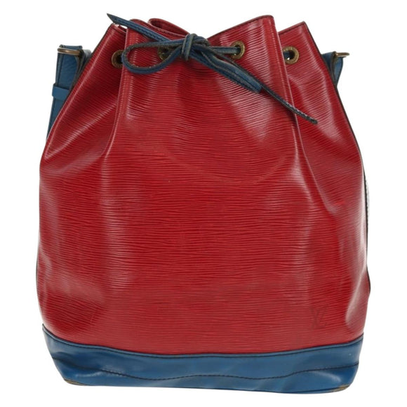 LOUIS VUITTON Epi Noe Shoulder Bag Bicolor Red Blue M44084 LV Auth 157736