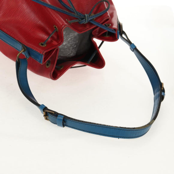 LOUIS VUITTON Epi Noe Shoulder Bag Bicolor Red Blue M44084 LV Auth 157736