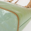 LOUIS VUITTON Monogram Vernis Houston Hand Bag Baby Blue M91005 LV Auth 157739-14