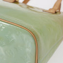 LOUIS VUITTON Monogram Vernis Houston Hand Bag Baby Blue M91005 LV Auth 157739-16