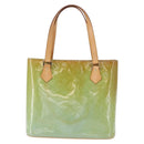 LOUIS VUITTON Monogram Vernis Houston Hand Bag Baby Blue M91005 LV Auth 157739-13