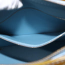 LOUIS VUITTON Monogram Vernis Houston Hand Bag Baby Blue M91005 LV Auth 157739-22