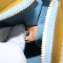 LOUIS VUITTON Monogram Vernis Houston Hand Bag Baby Blue M91005 LV Auth 157739-12
