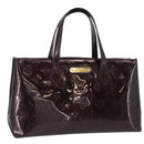 LOUIS VUITTON Monogram Vernis Wilshire PM Bag Amarante M93641 LV Auth 157742-1