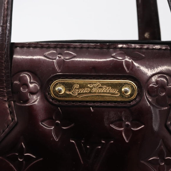 LOUIS VUITTON Monogram Vernis Wilshire PM Bag Amarante M93641 LV Auth 157742