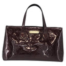 LOUIS VUITTON Monogram Vernis Wilshire PM Bag Amarante M93641 LV Auth 157742-13