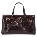 LOUIS VUITTON Monogram Vernis Wilshire PM Bag Amarante M93641 LV Auth 157742-2