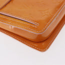 LOUIS VUITTON Monogram Vernis Motto Pouch Marshmallow Pink M91312 LV Auth 157744-14