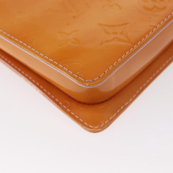 LOUIS VUITTON Monogram Vernis Motto Pouch Marshmallow Pink M91312 LV Auth 157744