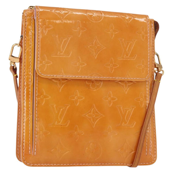 LOUIS VUITTON Monogram Vernis Motto Pouch Marshmallow Pink M91312 LV Auth 157744