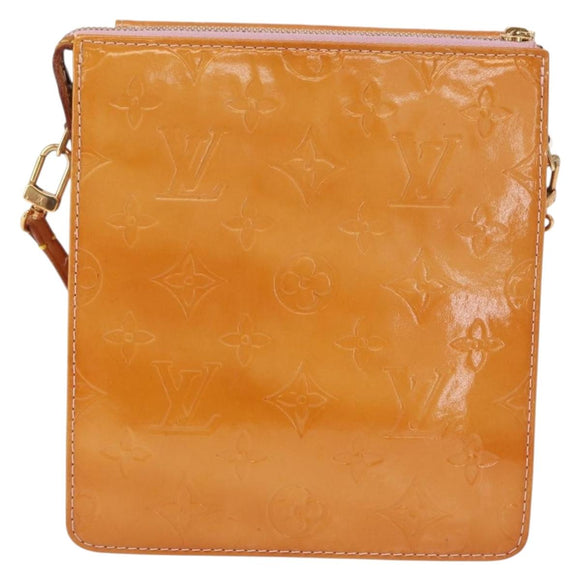 LOUIS VUITTON Monogram Vernis Motto Pouch Marshmallow Pink M91312 LV Auth 157744