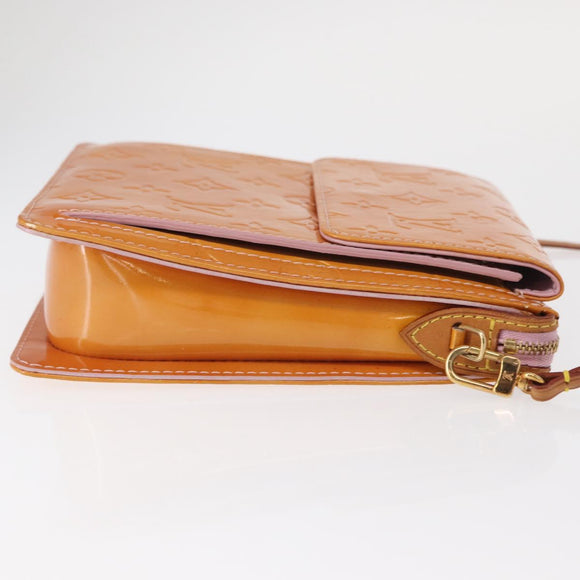 LOUIS VUITTON Monogram Vernis Motto Pouch Marshmallow Pink M91312 LV Auth 157744