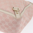 GUCCI GG Canvas Tote Bag Pink Gold 141472 Auth 157745-14