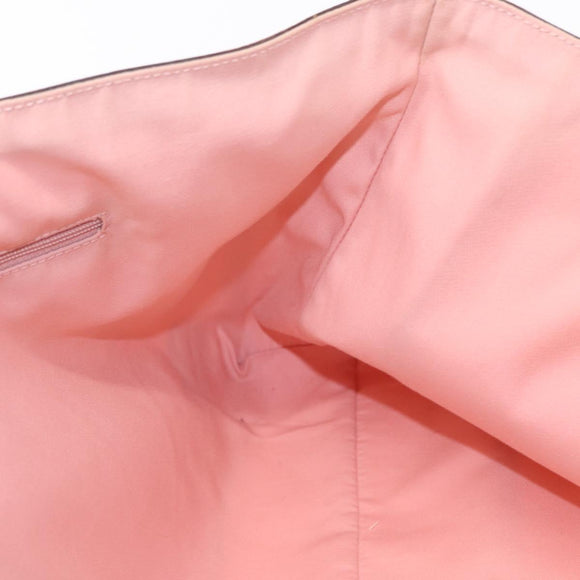 GUCCI GG Canvas Tote Bag Pink Gold 141472 Auth 157745