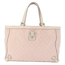 GUCCI GG Canvas Tote Bag Pink Gold 141472 Auth 157745-13