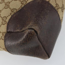 GUCCI GG Canvas Shoulder Bag Beige Silver 114273 Auth 157746-14