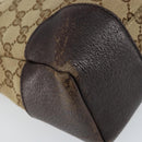 GUCCI GG Canvas Shoulder Bag Beige Silver 114273 Auth 157746-16